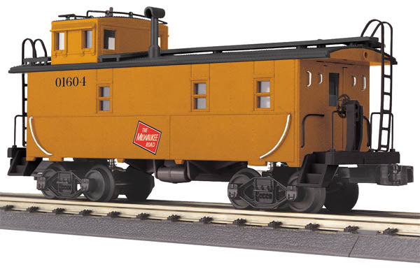 MTH 30-77214 O Milwaukee Road RailKing Offset Steel Caboose Car #01604