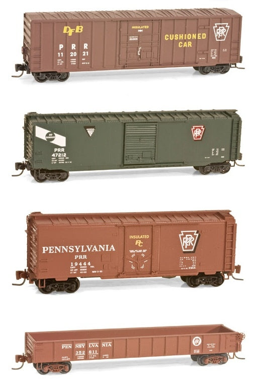 MicroTrains 99400042 Z Pennsylvania Railroad Variety Runner Pack pkg 4