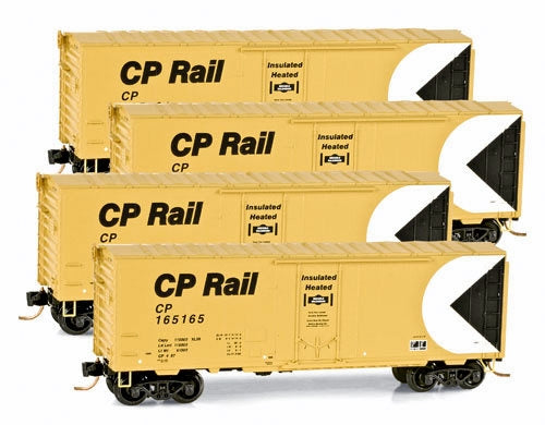 Micro-Trains 99300075 N CP 40' Plug Door Boxcar Runner Pack (Set of 4)