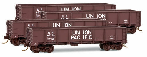 Micro-Trains 99300080 N UP 40' Drop-Bottom Gondola Runner Pack (Set of 4)