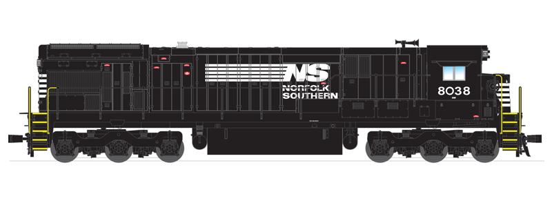 NORFOLK SOUTHERN鉄道　鉄道ディスプレイ MTH 80-2297-1 HO Norfolk Southern Dash-9 Diesel w/ P-S 3.0