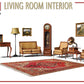 MiniArt 35646 1:35 Living Room Interior Furniture Plastic Model Kit