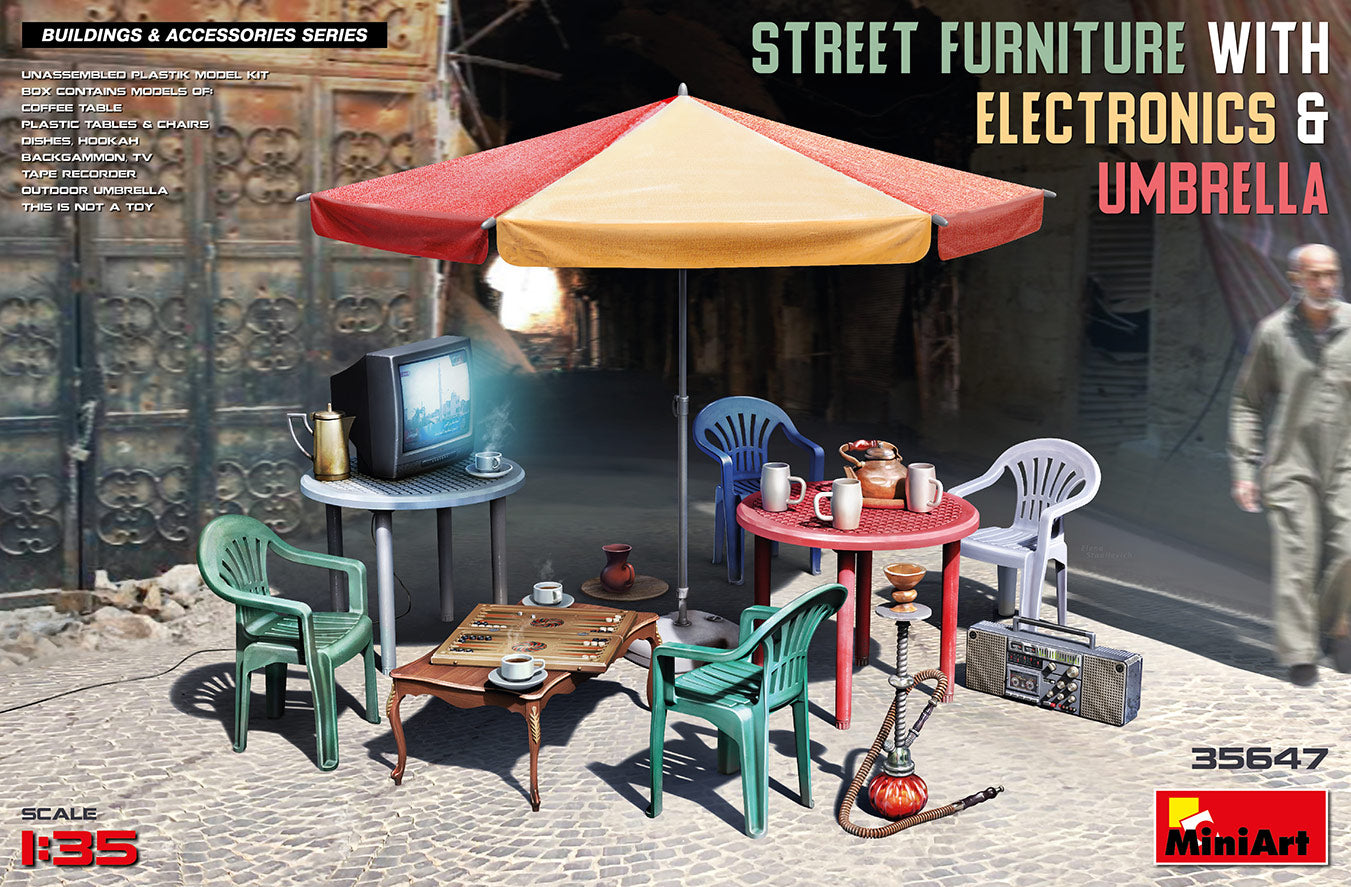 MiniArt 35647 1:35 Street Furniture Plastic Model Kit