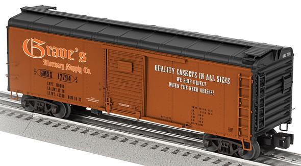 Lionel 6-17768 Graves Mortuary Supply Round-Roof Boxcar