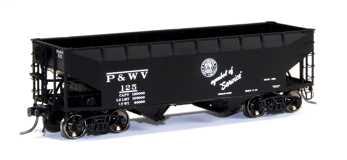 InterMountain 47165 HO P&WV AAR Alternate Standard Offset-Side 2-Bay Open Hopper