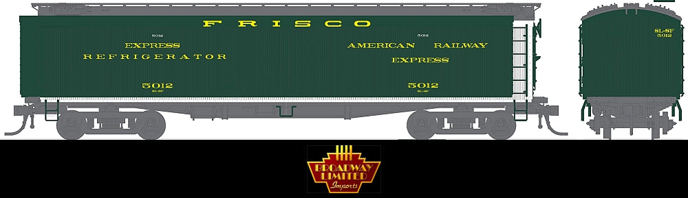 Broadway Limited 1869 HO STLSF GACX 53'6" Wood Reefer #5102,5120 (Pack of 2)
