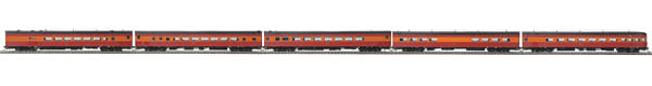 MTH 80-69035 HO Southern Pacific De-Skirted Passenger Car Set (Set of 5)