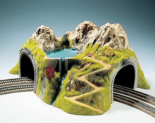 Noch 5180 HO Tunnels Double Track Curved 43 x 41 x 23cm.