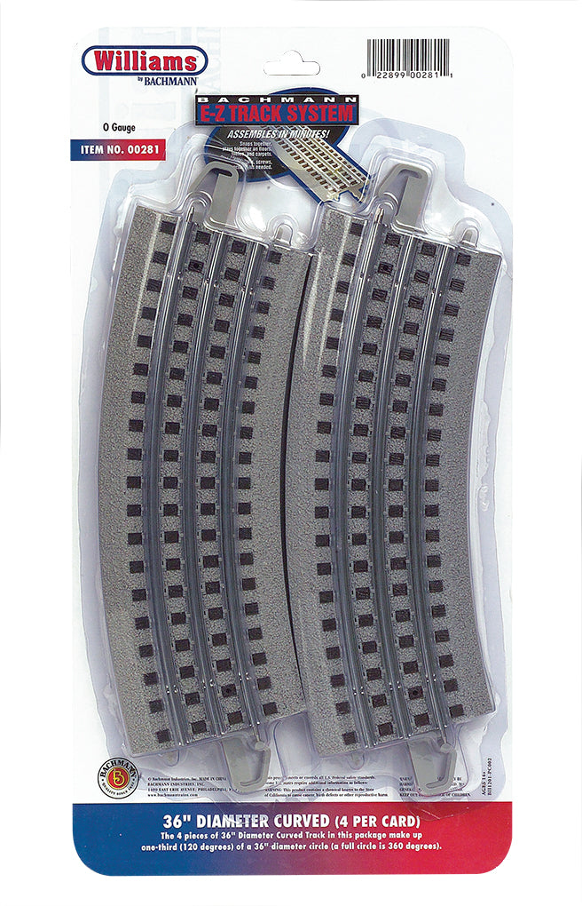 Williams 00281 Bachmann O E-Z 10" Straight Track (Pack of 4)