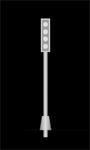 JTT Scenery Products 97303 1:200 Light Poles 1/16''=1'-0'' Style 1 White 12/pk