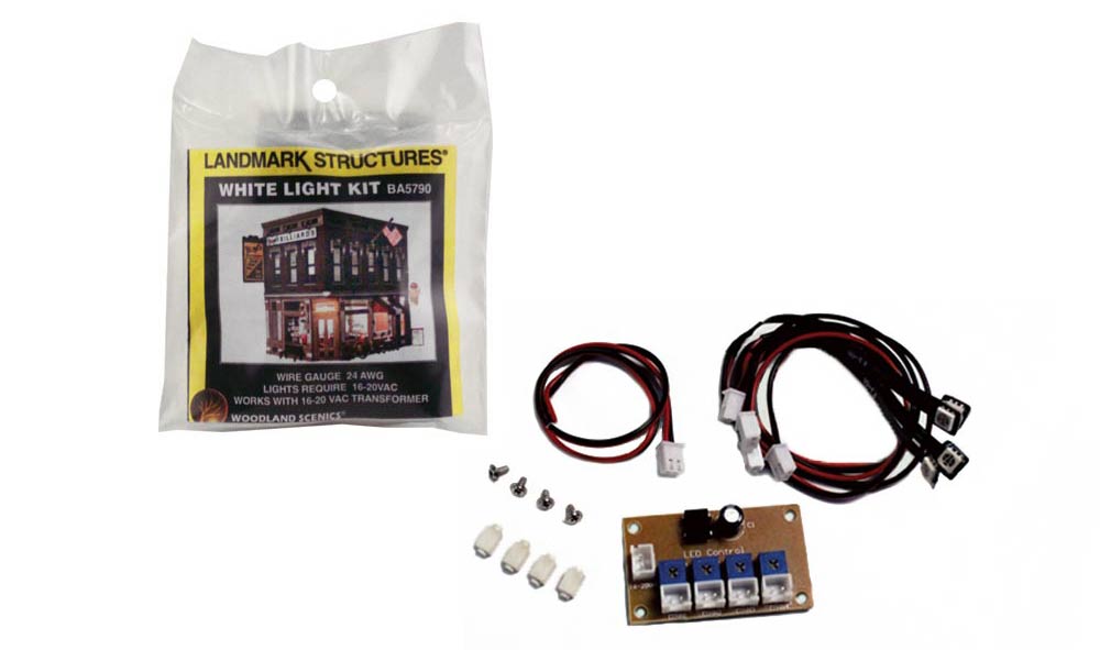 Woodland Scenics BA5790 O Built-&-Ready White Light Kit