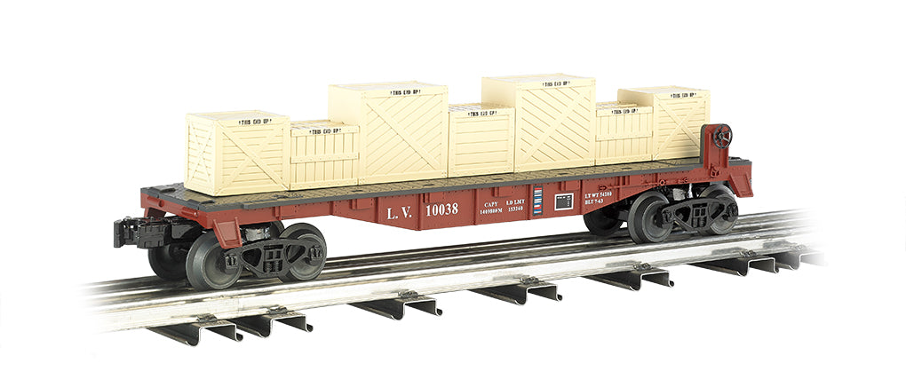 Williams 47553 Lehigh Valley O Flatcar w/Crates
