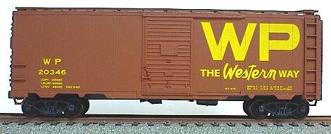Accurail 3516 HO Scale Western Pacific AAR 40' Steel Boxcar Road #: 20346