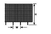 Plastruct 90462 N 3/16" x 26" x 1/2" Security Fence