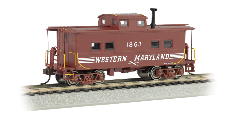 Bachmann 16809 HO Western Maryland Northeast-Style Steel Cupola Caboose #1863