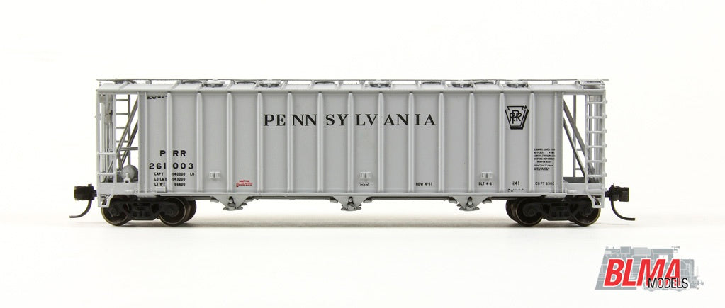 BLMA Models 16012 N Scale Pennsylvania RR Dry-Flo Covered Hopper Car #261006