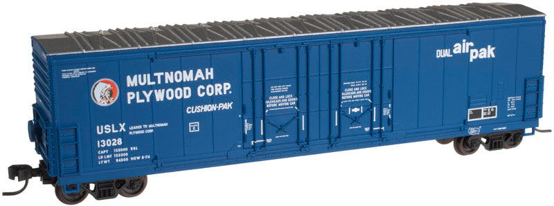 Atlas 50001414 N Multnomah Plywood 53' Evans Double Plug Door Boxcar #13033