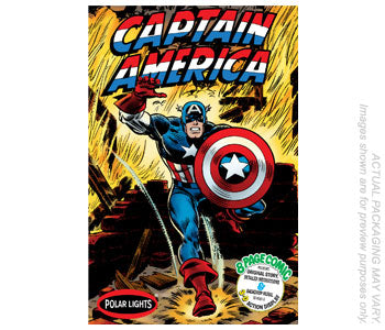 Polar Lights 856 1:8 Capain America Comic Book Scene Plastic Model Kit