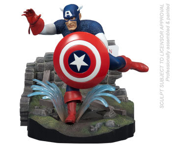 Polar Lights 856 1:8 Capain America Comic Book Scene Plastic Model Kit