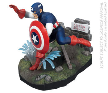 Polar Lights 856 1:8 Capain America Comic Book Scene Plastic Model Kit