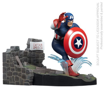 Polar Lights 856 1:8 Capain America Comic Book Scene Plastic Model Kit