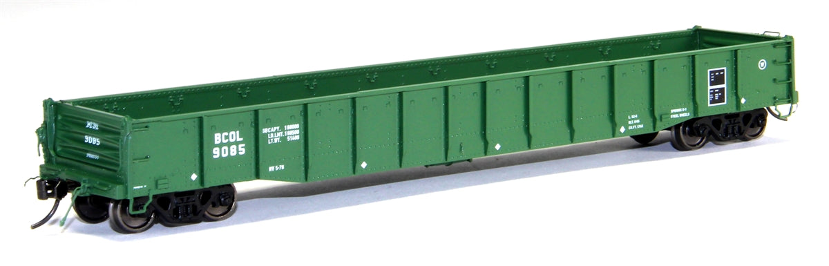 Rapido Trains 50019 HO British Columbia Railway 52' 6" Canadian Mill Gondola