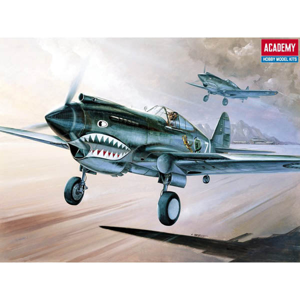 Academy 12280 1:48 P-40C Tomahawk Military Aircraft Plane Model Kit