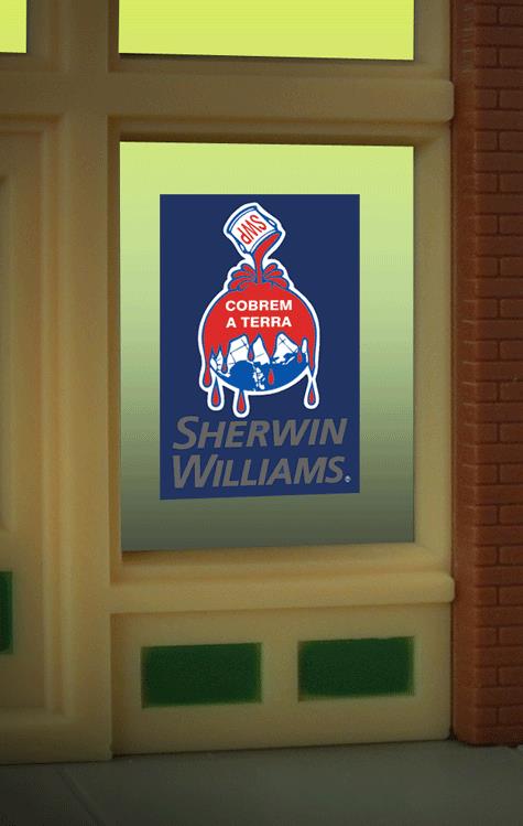 Miller Engineering 8935 HO/O Sherwin Williams Flashing Neon Window Sign