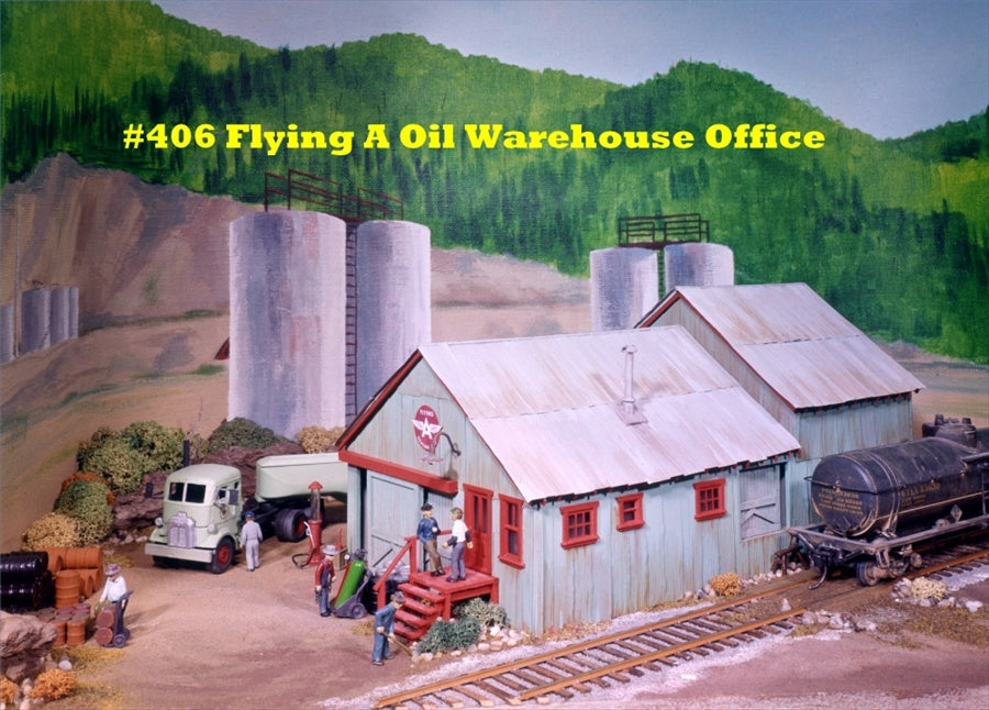 Campbell Scale Models 406 HO Quincy Oil Associated Warehouse & Office Kit