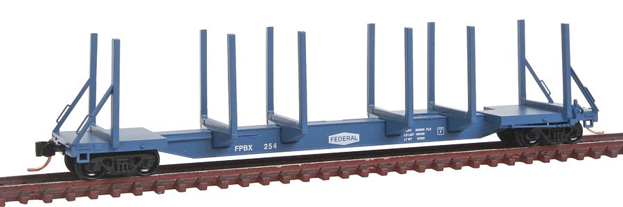 Micro-Trains 99300089 N Federal Paper 65' Log Car Runner Pack (Set of 4)
