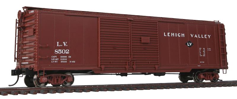 Walthers 920-101652 HO Lehigh Valley 50' AAR Double-Door Boxcar #8502
