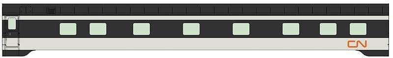 Walthers 920-15454 HO Canadian National 85' Pullman-Standard 10-6 Sleeper