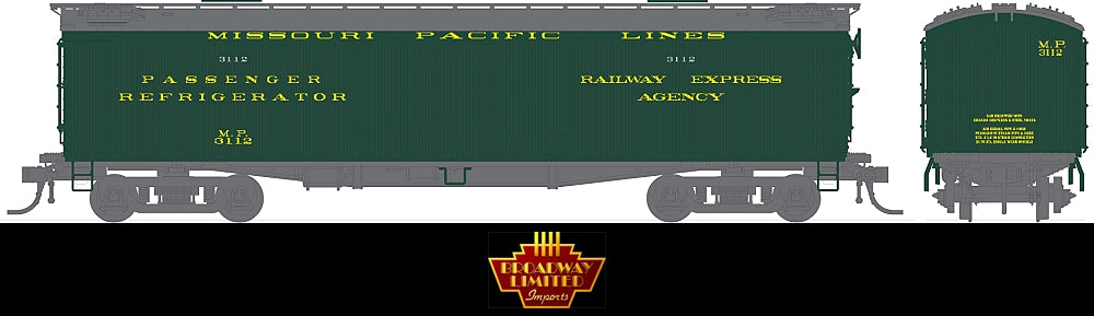 Broadway Limited 1833 HO Missouri Pacific 53'6" Wood Express Reefer #3112