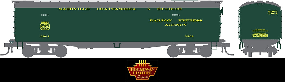 Broadway Limited 1834 HO Nashville,Chattanooga & St.Louis 53'6