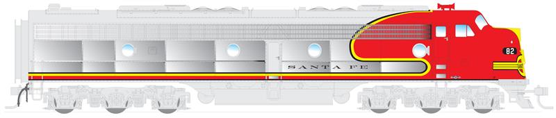 Broadway Limited 3011 N Santa Fe EMD E6A/Unpowered B Set Paragon2™ #12L,12A
