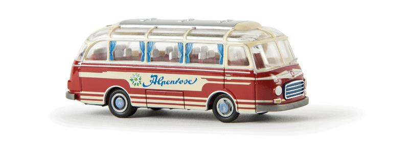 Brekina Automodelle 56013 1:87 Kassbohrer Setra S 6 Bus - Alpenrose