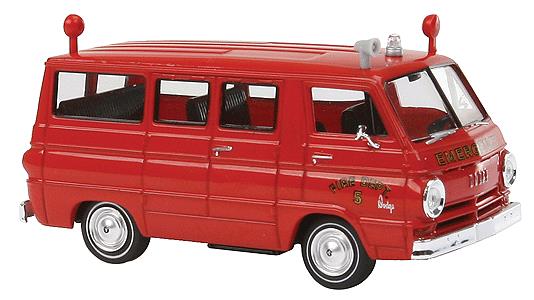 Brekina Automodelle 93439 1:87 Fire Dept Dodge A 100 Passenger Emergency Van