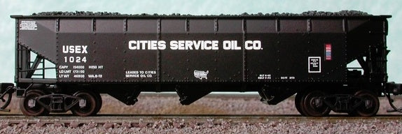 Bluford Shops 73621 N Scale Cities Service Oil Company 3-Bay Offset Hopper