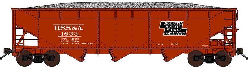 Bluford Shops 73631 70T DSS&A 3-Bay Offset Hopper