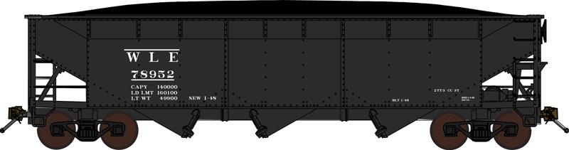Bluford Shops 73661 Bluford Shops 188-73661 W&LE 3-Bay Offset Hopper