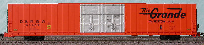 Bluford Shops 86521 N DRGW 86' Double Door Auto Parts Boxcar