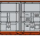 Bluford Shops 86521 N DRGW 86' Double Door Auto Parts Boxcar
