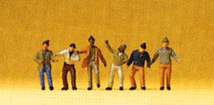 Preiser 80908 Z Dock/Warehouse Workers Figures (Set of 6)