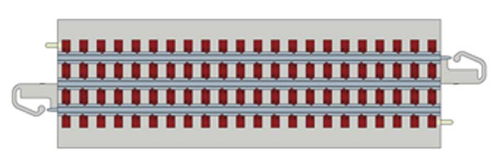 Williams 00280 Bachmann O E-Z 10" Straight Track (Pack of 4)