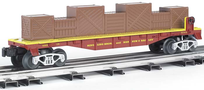 Williams 47556 O RINGLING/Flatcar w/Crates #119