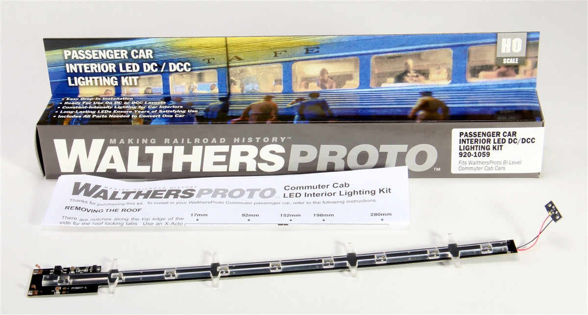 Walthers 920-1055 HO Passenger Car Interior Constant-Intensity LED Lighting Kit