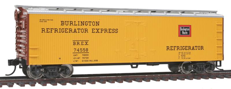 Walthers 910-3610 HO Burlington Refrigerator Express BREX 40' 2-Sheathed Reefer