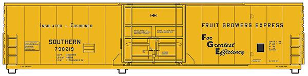 Walthers 910-2004 HO Southern 50' Insulated Boxcar #798219