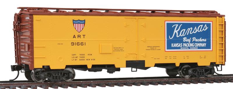 Walthers 910-3507 HO Kansas Packing Co 40' Steel Meat Reefer #91661