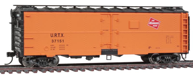 Walthers 910-3508 HO Scale Milwaukee Road URTX 40' Steel Meat Reefer #37151